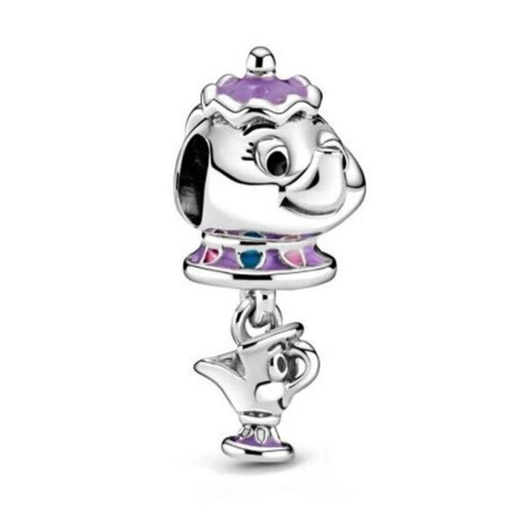 925 Silver Mrs Potts & Chip Charm - Picture 1 of 11